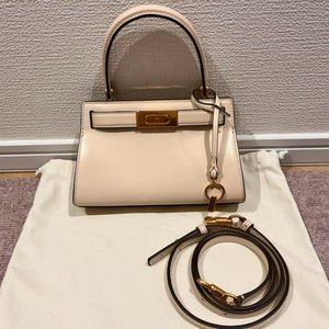 Tory Burch White Lee Radziwill Small Handbag
